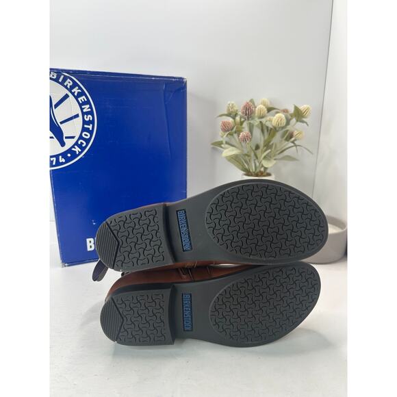 Birkenstock Collins Leather Ankle Boots Cuoio Regular Fit 1001010 Women 5 NWB - Picture 8 of 11